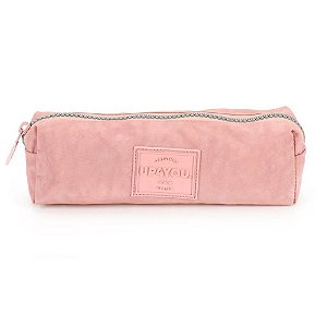 Estojo de Tecido UP4YOU Crinkle 1 Zíper Nude