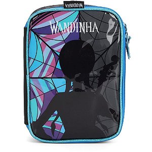 Estojo Tecido Wandinha G 1ZÍPER Preto