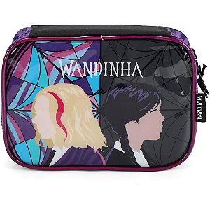 Estojo Tecido Wandinha G 1ZÍPER Roxo