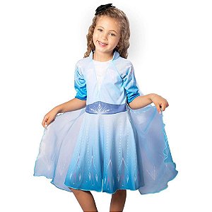 Fantasia Frozen ELSA M 6 a 8 ANOS