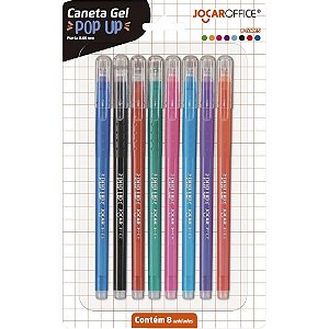 Caneta GEL POP UP 0.55MM 8 Cores