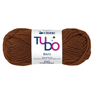 Lã para Tricô Cisne D´primera 00830 Castanho 40G Pacote com 5 Unidades
