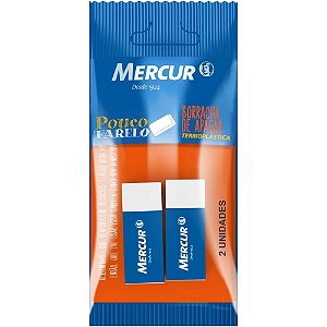 Borracha Branca PULL PACK TR Mini com Capa Papel - Pacote com 2 Unidades