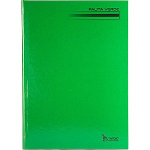 Caderno Caligrafia Brochura Capa Dura Liso 48 Folhas 1/4 Pauta Verde – Pacote com 5 Unidades