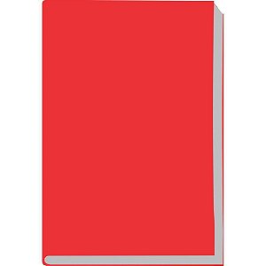 Caderno Pedagógico Quadriculado Grande 5X5MM 48 Folhas Brochura CD Vermelho - Pacote com 5