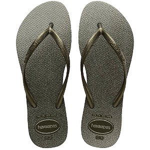 Chinelo Havaianas Feminino SLIM GLOSS 39/0 Musgo