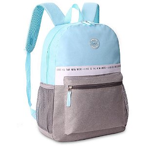 Mochila Clio Cinza com Cores G Sortido
