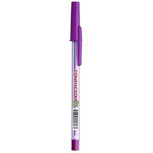 Caneta Esferográfica 0.7MM Violeta - Caixa com 25 Unidades