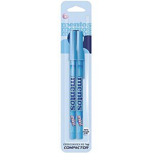 Caneta Esferográfica POP 0.7MM Mentos Azul - Caixa com 10