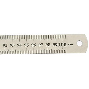 Régua de AÇO INOX 100CM 1