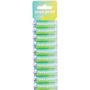 Pilha Alcalina AA 1,5V 2450MAH PACK Promocional com 10 Unidades