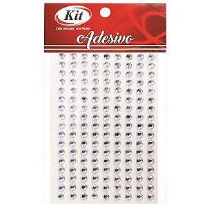 Pedraria Adesivo STRASS 4MM Cristal - Pacote com 20 Unidades