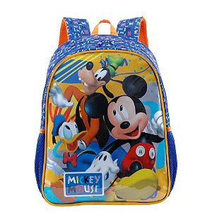 Mochila Infantil Mickey 16” com ALÇAS Acolchoadas