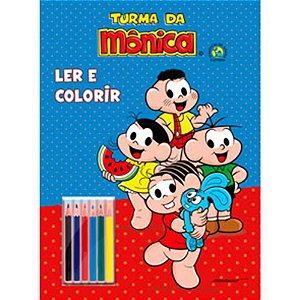 Livro Infantil Colorir Turma da Monica C/LÁPIS