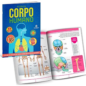 Livro ATLAS Corpo Humano 32PGS 20X27CM PCT.C/05
