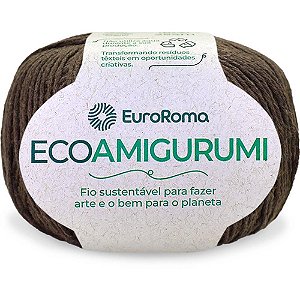 Linha para Crochê Ecoamigurumi Marrom 8/7 Fios 160G 254MTS