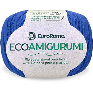 Linha Crochê Ecoamigurumi Azul Royal 8/7FIOS 160G 254MT