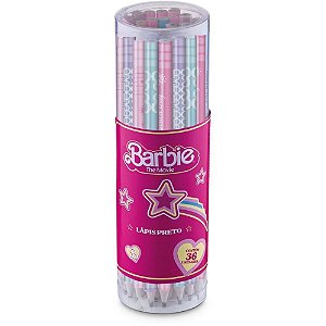 Lápis Preto Redondo Barbie THE Movie TRIS 4 MOD.S POTE-36