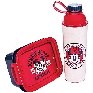 Kit Alimentação Garrafa + Marmita Minnie