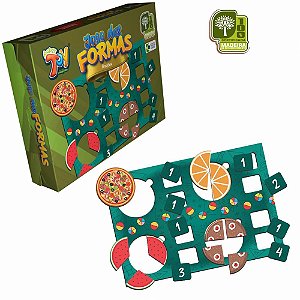 Jogo Didático Formas Fracoes MDF