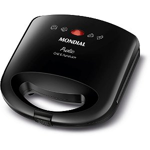 Grill e Sandwich Pratic 127V Preto - 2 em 1