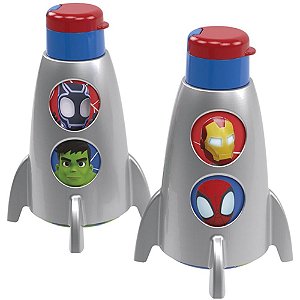 Garrafa Plástica Foguete Spidey 320ML