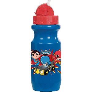 Garrafa Plástica DC Super Friends Retrátil 580ML