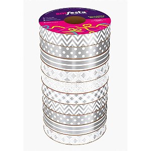 Fita Poli Decorada 15MM X 30M Cristalle Sortido PCT C/10
