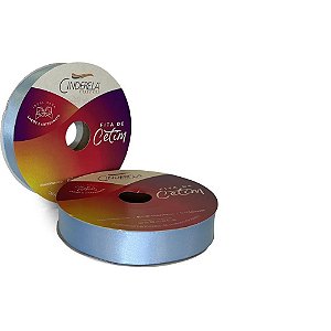 Fita de Cetim 22MM 50M Azul Claro
