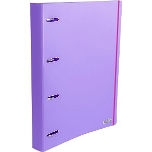 Fichário de PVC 4 Argolas FULL Color Roxo - PP