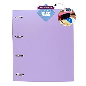 Fichário de PVC UNIV. CD 10 DIV. Lilás Pastel