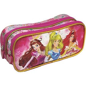 Estojo Tecido Beautiful Princess 2ZIP. Sortido