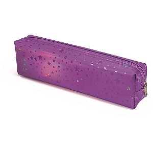 Estojo PVC Retangular STARS 1ZÍPER Sortido