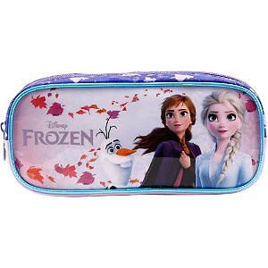 Estojo PVC Frozen X – 1 Compartimento Simples com Zíper