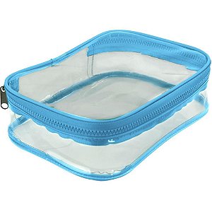 Estojo PVC Bau Azul Cristal GG