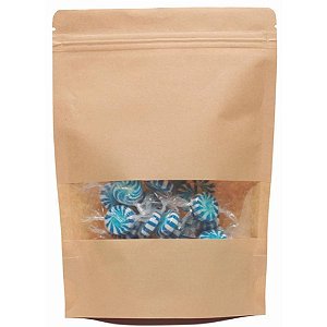 Embalagem para Alimentos Saco Hermético KRAFT 10X15CM C/ 10