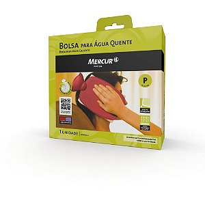 Bolsa para água Quente Pequena 0,5 Litros - Bordô