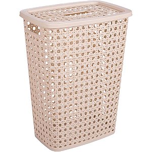 Cesto para Roupa Palha 32L Plasutil