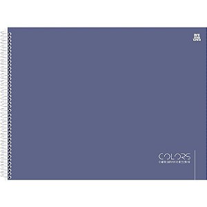 Caderno Desenho UNIV Capa Dura Colors Preto 60F PCT com 05