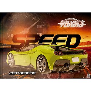 Caderno Caligrafia Capa Dura Silver Tuning Costurado 48 Folhas com 10 Unidades