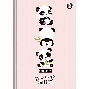 Caderno Brochurão Capa Dura MY Friend 80 Folhas - Pacote com 5