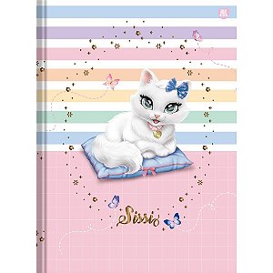 Caderno Brochura 1/4 Capa Dura Sissi - 48 Folhas (pacote com 10)