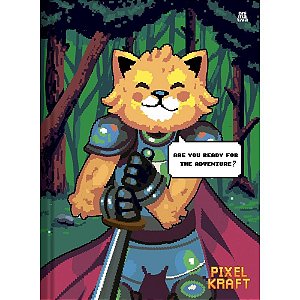 Caderno Brochura 1/4 Capa Dura Pixel KRAFT 80F PCT.C/05