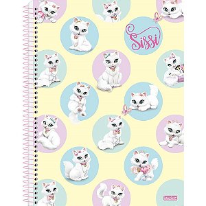 Caderno 15X1 Capa Dura Sissi 270 Folhas Pacote com 02