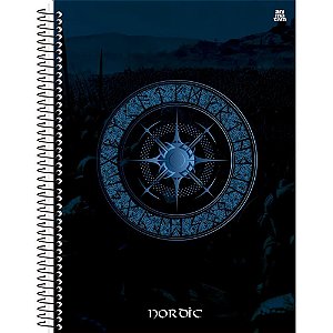 Caderno 10X1 Capa Dura Nordic 160 Folhas Pacote com 04