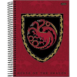 Caderno 10X1 Capa Dura House OF THE Dragon 160FLS. PCT.C/04