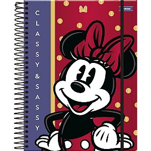 Caderno 01X1 Cp.dura Colegial Minnie Vintage 80F PCT.C/04