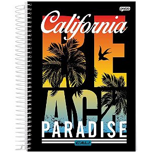 Caderno 01X1 Capa Dura Malibu / Cali 96FLS. PCT.C/04