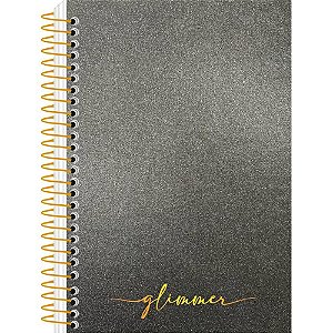 Caderneta Espiral Capa Dura Glimmer 80 Folhas - Pacote com 10