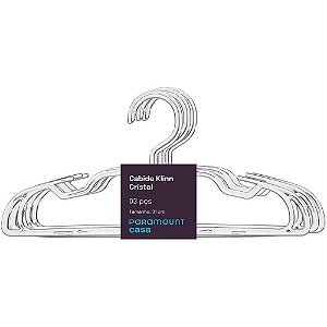 Cabide Cristal KLINN 31CM - Conjunto com 3 Unidades